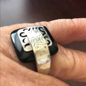 Silpada Jewelry - Silpada Sterling Silver Black Agate Ring Size 7 Silpada Jewelry - Silpada Sterling Silver Black Agate Ring Size 7
